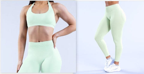 Hip Lift Low Waist Fitness Seamless Yoga Trousers Impact Workout  No Logo Leggings DFYNE