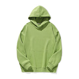 Trendy Brand Drop Shoulder Pullover Solid Color Sweater Hooded Loose Hoodie