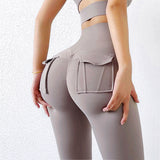 Women's High Waist Package Hip Trousers Scrunch Butt