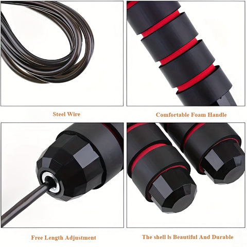 New Jump Rope Steel Wire Jump Rope Sports Adjustable Jump Rope Fitness Exercise Home Sports Equipment