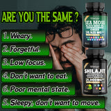 2|6pcs= Buy 2 Get 1 Free, Sports Nutrition Bundle Set, Seamoss Southern Drunk Nightonnax Capsules And Shilaijit Capsules Double Power Bundle, Super Golden Combination, Sports Nutrition, Energy Support, Bone Support, Relaxatio