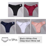 5Pcs Set Women Panties Cotton Underwear M-XL Comfortable