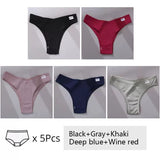 5Pcs Set Women Panties Cotton Underwear M-XL Comfortable