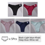 5Pcs Set Women Panties Cotton Underwear M-XL Comfortable