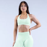 Dfyne Shorts Set Ultra-fine Extinction Nylon Halter Bra Underwear Suit DFYNE 2PCS SET With Logo