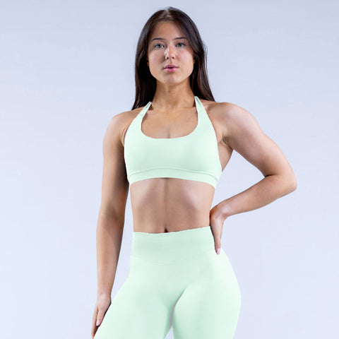 Dfyne Shorts Set Ultra-fine Extinction Nylon Halter Bra Underwear Suit DFYNE 2PCS SET With Logo