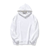 Trendy Brand Drop Shoulder Pullover Solid Color Sweater Hooded Loose Hoodie
