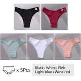 5Pcs Set Women Panties Cotton Underwear M-XL Comfortable