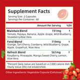 Fruit Supplements - Enhance Immunity and Improve Gastrointestinal Function - 120 Capsules