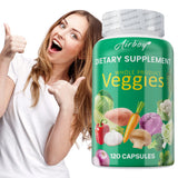 Veggies Supplement - Boosts Energy and Immunity, Antioxidant, Improves Digestive Health - 120 Capsules