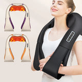 Heat Car Office Home Massager Belt Pain Relief Neck Shoulder Massager