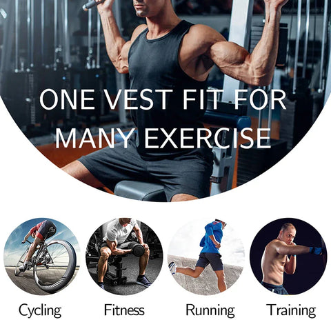 Men Body Shaper Waist Trainer Sauna Suit Sweat Vest Slimming Underwear Fat Burner