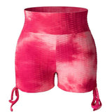Women Colorful Ruched Scrunch Butt Lifting Fitness Yoga Pants Tight High Waist Bubble Jacquard Workout stretch Sport Leggings