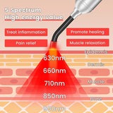 Red light therapy wand Rechargeable handy Multi-Wavelength flash pen