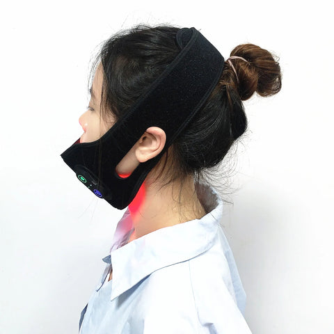 5w 30min timer 660nm 850nm ed light therapy chin belt wrap