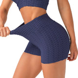 Women Colorful Ruched Scrunch Butt Lifting Fitness Yoga Pants Tight High Waist Bubble Jacquard Workout stretch Sport Leggings