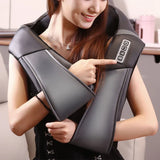 Heat Car Office Home Massager Belt Pain Relief Neck Shoulder Massager