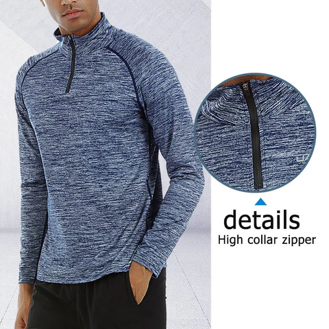 Slim Shirts Men Sport Long Sleeve