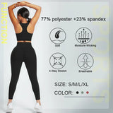 High Waist Yoga Sets 3 Piece Gym Fitness Set Women Yoga Set