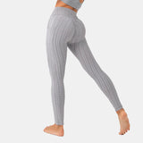 Women Colorful Ruched Scrunch Butt Lifting Fitness Yoga Pants Tight High Waist Bubble Jacquard Workout stretch Sport Leggings