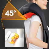 Heat Car Office Home Massager Belt Pain Relief Neck Shoulder Massager