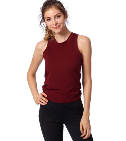 Sports Tank Tops Vest Women Sexy Sleeveless Top Yoga Crop Tops