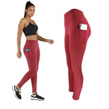 Pocket yoga pants buttock pants
