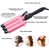 3 Barrels Hair Curling Iron Automatic Perm Splint Ceramic Hair