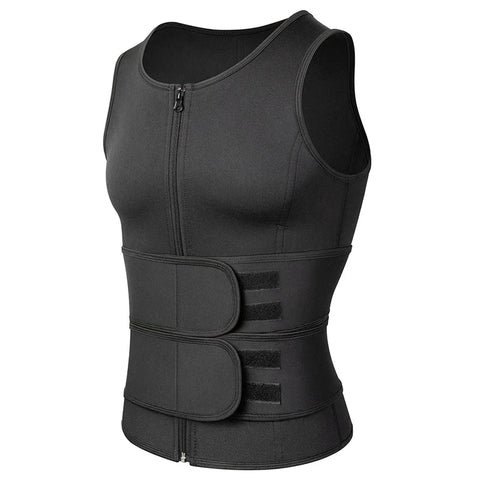 Men Body Shaper Waist Trainer Sauna Suit Sweat Vest Slimming Underwear Fat Burner