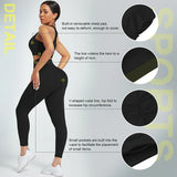 High Waist Yoga Sets 3 Piece Gym Fitness Set Women Yoga Set