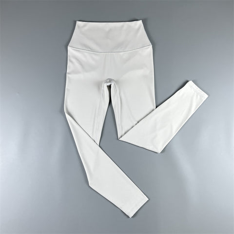 Brushed High Waist Cropped Pants Peach Hip Quick-Drying Yoga Leggings