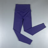 Brushed High Waist Cropped Pants Peach Hip Quick-Drying Yoga Leggings