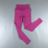 Brushed High Waist Cropped Pants Peach Hip Quick-Drying Yoga Leggings
