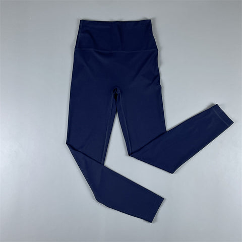 Brushed High Waist Cropped Pants Peach Hip Quick-Drying Yoga Leggings