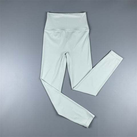 Brushed High Waist Cropped Pants Peach Hip Quick-Drying Yoga Leggings