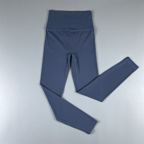 Brushed High Waist Cropped Pants Peach Hip Quick-Drying Yoga Leggings