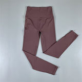 Brushed High Waist Cropped Pants Peach Hip Quick-Drying Yoga Leggings