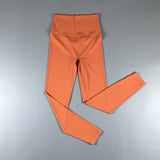 Brushed High Waist Cropped Pants Peach Hip Quick-Drying Yoga Leggings