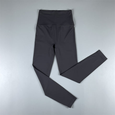 Brushed High Waist Cropped Pants Peach Hip Quick-Drying Yoga Leggings