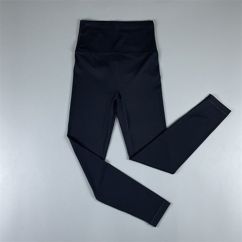 Brushed High Waist Cropped Pants Peach Hip Quick-Drying Yoga Leggings