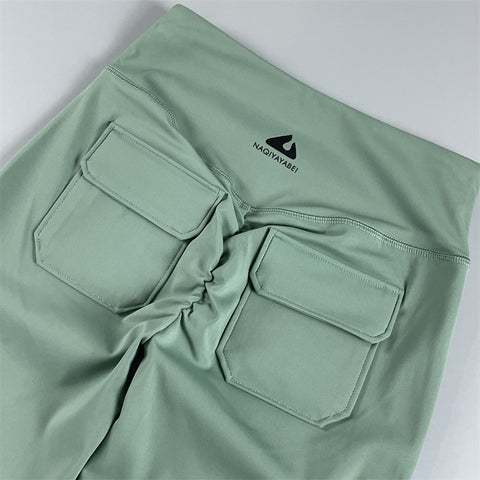 Yoga High-Waist Quick-Drying Slim Looking Workout Cropped Pants