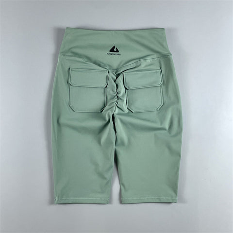 Yoga High-Waist Quick-Drying Slim Looking Workout Cropped Pants
