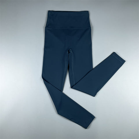 Brushed High Waist Cropped Pants Peach Hip Quick-Drying Yoga Leggings
