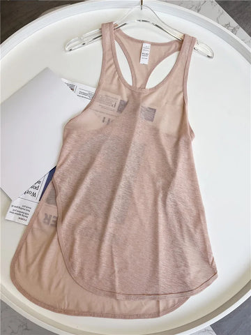 Outdoor Quick Dry  Soft Sports Vest Tank Top  Yoga Gym Workout Running Top Fitness Halter For Women