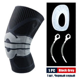 Sports Compression Knee Support Brace Patella Protector Knitted Spring