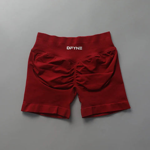 Impact Shorts Low Ribbed Band Yoga Shorts Seamless Scrunch Bum Workout