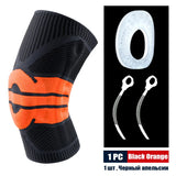 Sports Compression Knee Support Brace Patella Protector Knitted Spring