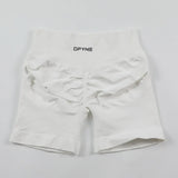 Impact Shorts Low Ribbed Band Yoga Shorts Seamless Scrunch Bum Workout