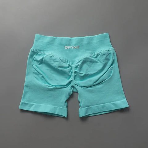 Impact Shorts Low Ribbed Band Yoga Shorts Seamless Scrunch Bum Workout