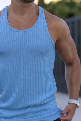 2024 Summer men Vest stripe gym Tank top Men Fitness sleeveless shirt Male Exercise Sports vest Undershirt Bodybuilding clothing